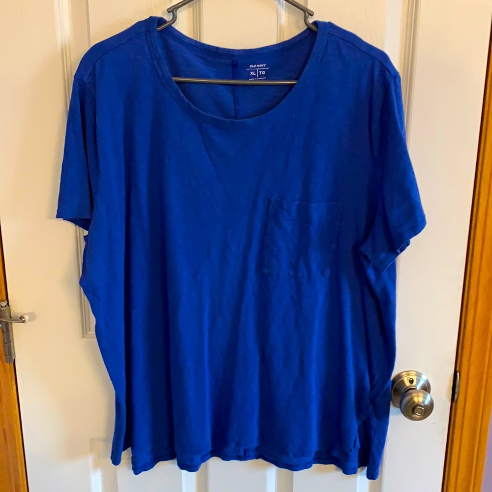 Royal Blue Old Navy Tee with front Pocket size XL
